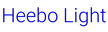 Heebo Light font